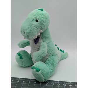 FAO Schwarz Green Dinosaur Plush 13 Inch Stuffed Animal Toy